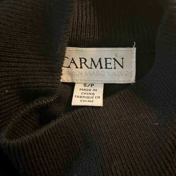 Carmen Marc Valvo Corp core contemporary comfort career turtleneck top - Picture 6 of 11